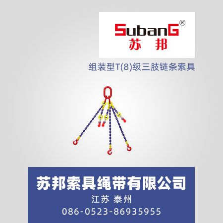 组装型T(8)级三肢链条索具
