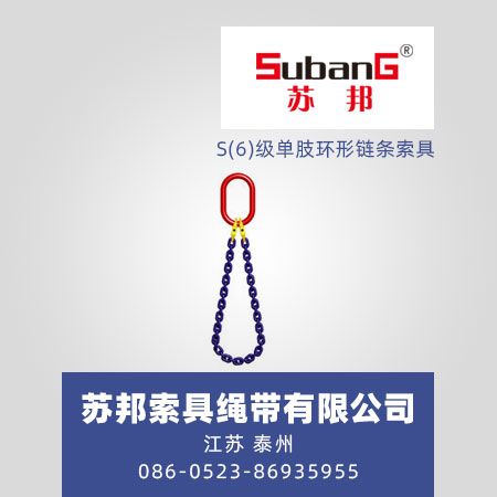 S(6)级单肢环形链条索具
